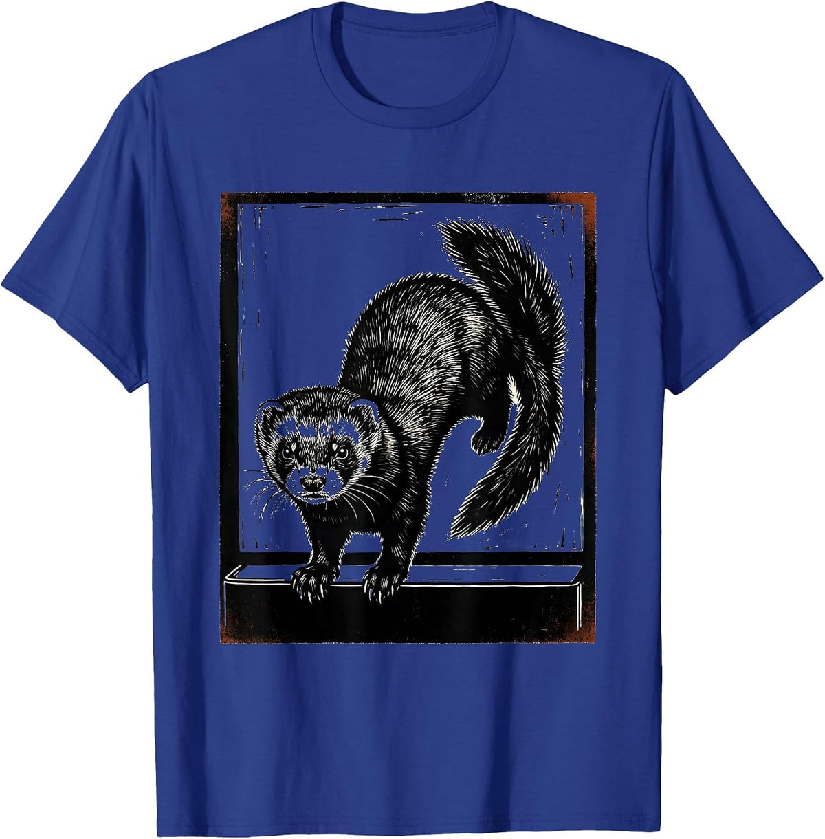 Men's Ferret Under Fridge Funny Ferret Lover Gift T-Shirt - Royal Blue
