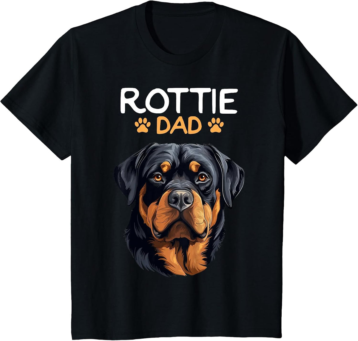 Rottie Dad Rottweiler Dog T-Shirt - Black