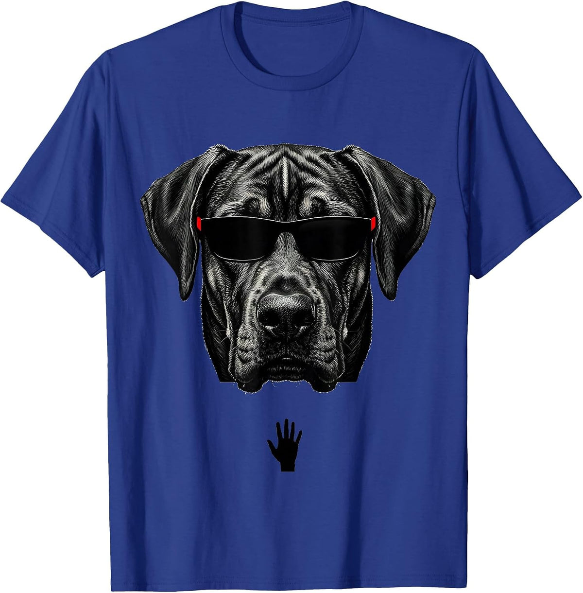 Men's Rhodesian Ridgeback Sunglasses Dog Breed Portrait Humor T-Shirt - Royal Blue