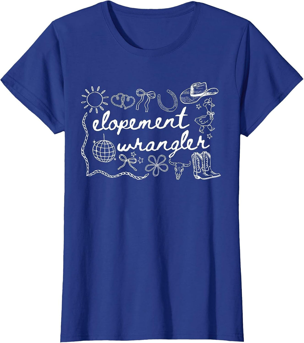 Silly Goose ABA Elopement Wrangler RBT Behavior Therapist T-Shirt - Royal Blue