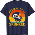 Prepare to Be Skunked Cribbage Lovers Vintage Cribbage Game T-Shirt - Navy Blue