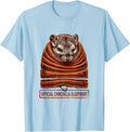 Men's Official Chinchilla Sleepshirt Cute Animal Loungewear T-Shirt - Baby Blue
