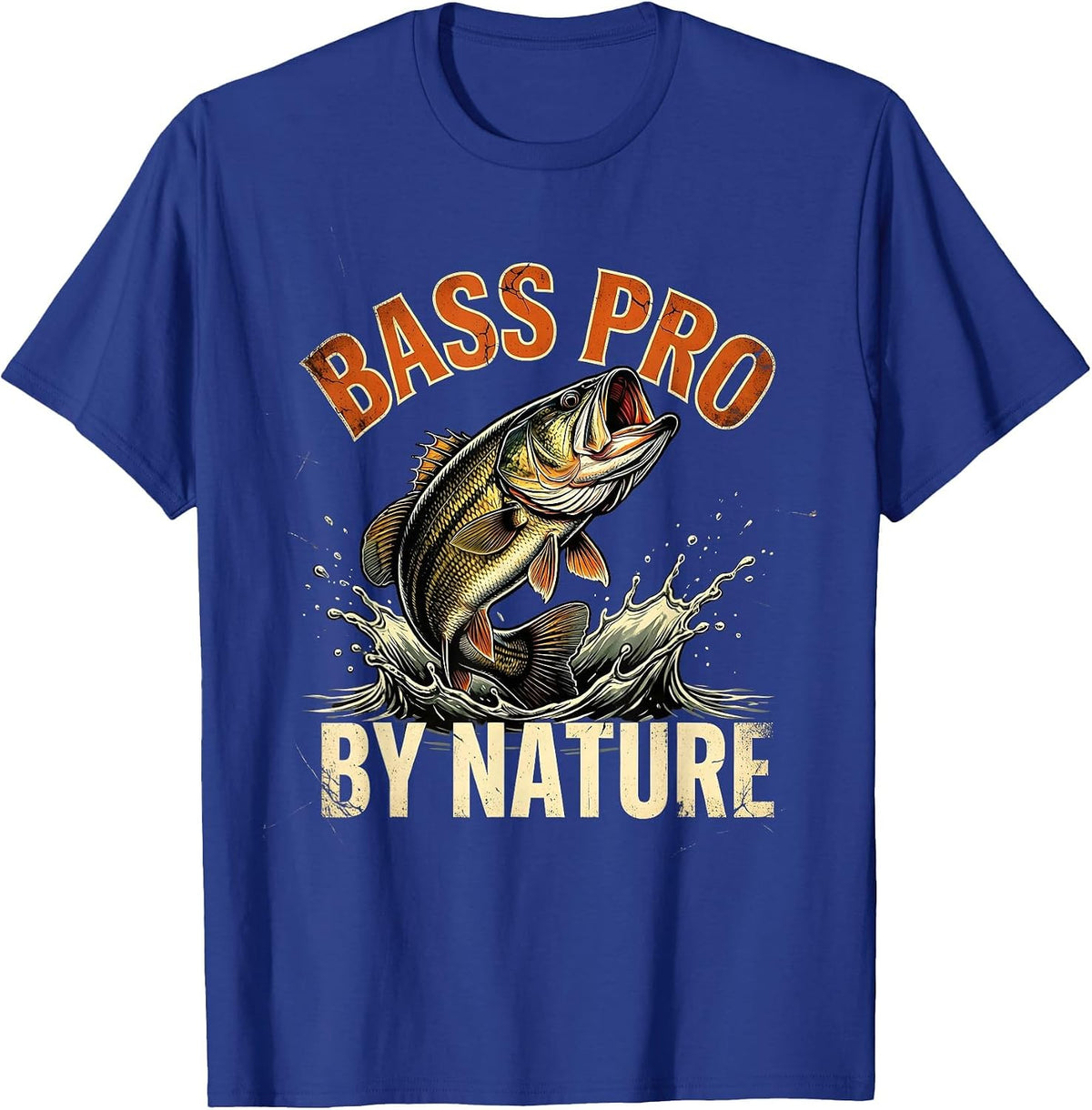 Bass Pro By Nature Fishing Design for Men T-Shirt - Royal Blue