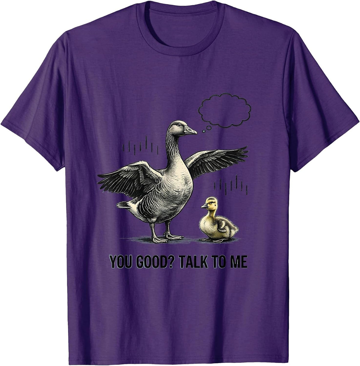 You Good? Talk To Me Funny Mental Health Counselor Therapist T-Shirt - Purple