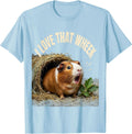 Men's I Love That Wheek Funny Guinea Pig Cavy Pet Lover Humor T-Shirt - Baby Blue