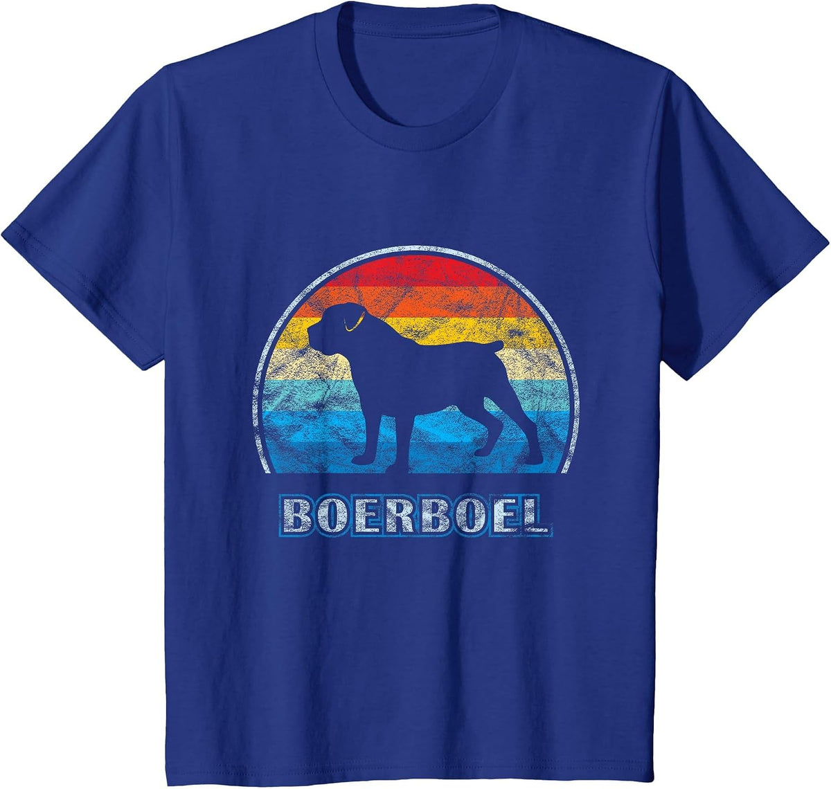Boerboel Vintage Design Dog T-Shirt - Royal Blue