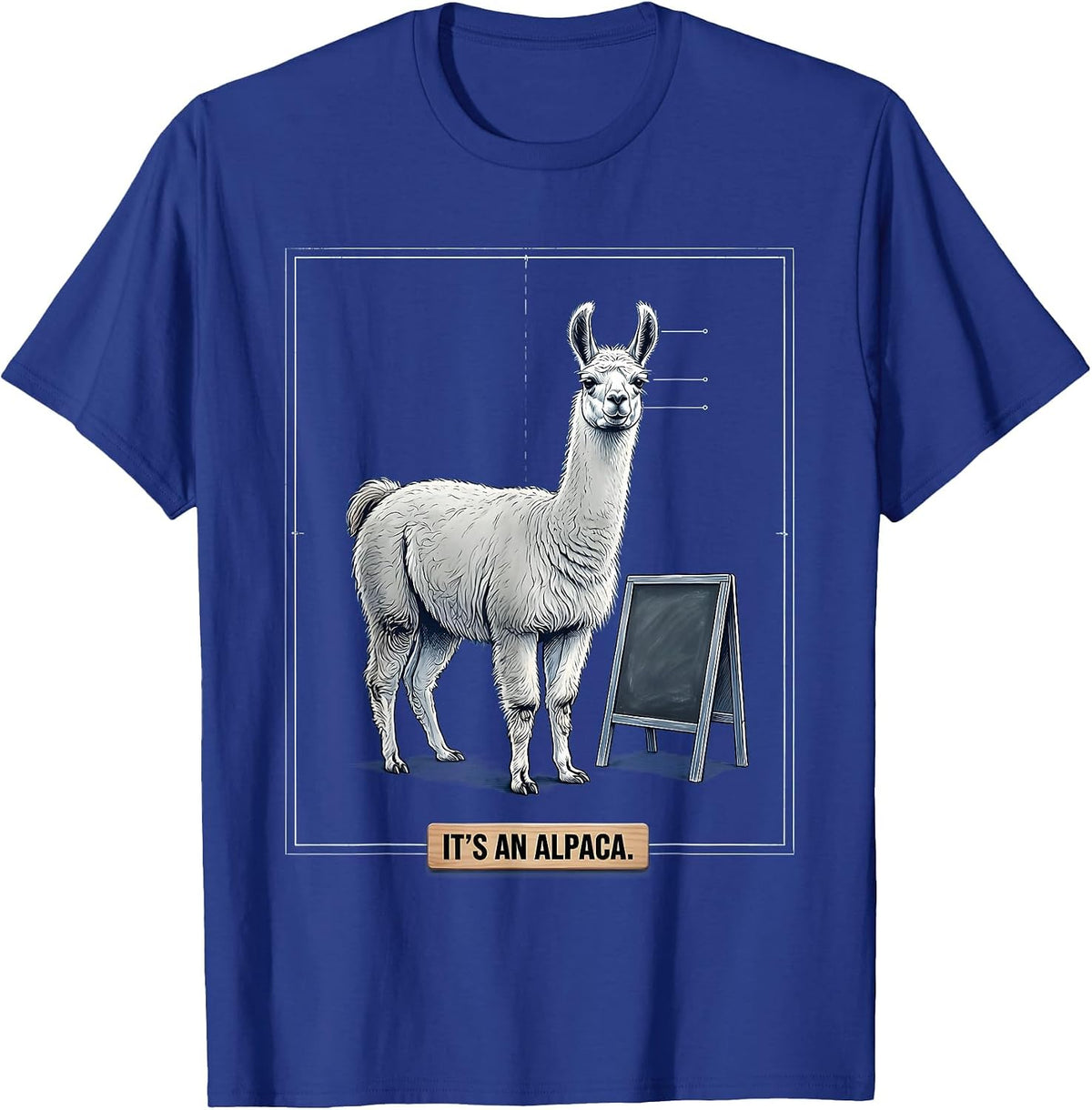 Men's It's An Alpaca Funny Llama Lover Animal Humor Gift T-Shirt - Royal Blue