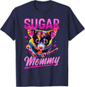Funny Sugar Glider Animal Sugar Mommy T-Shirt - Navy Blue