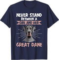 Great Dane Dog T-Shirt - Navy Blue