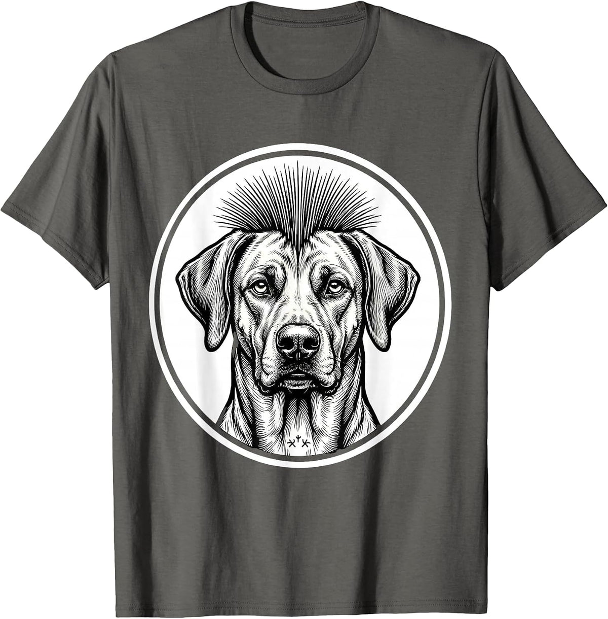 Rhodesian Ridgeback Dog Meme Humor Breed Lover T-Shirt - Asphalt Grey