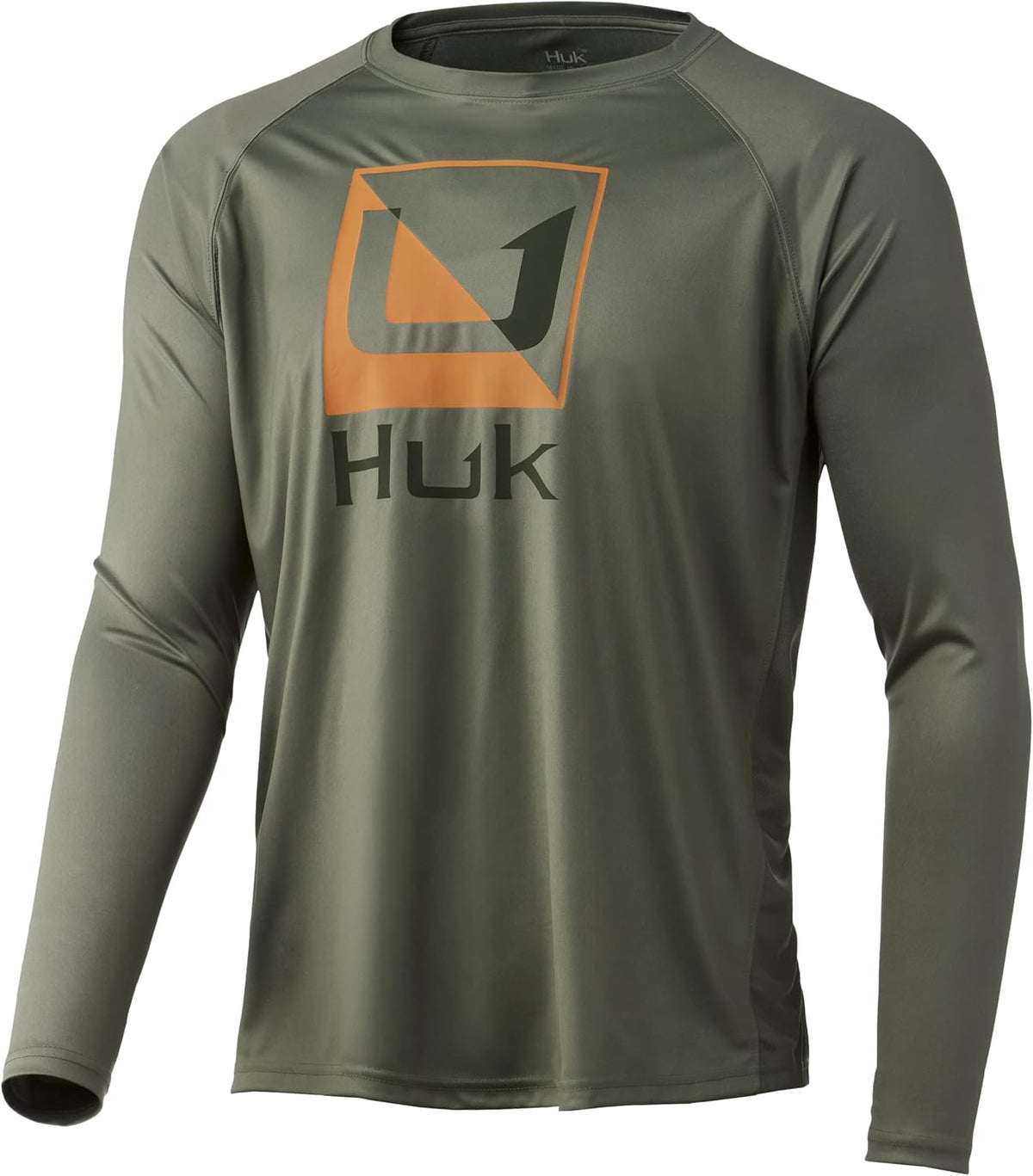 Huk Men's Pursuit Hogzilla | Long Sleeve Performance Fishing Shirt with +30 UPF Sun Protection, Seashell Pink, Small - Huk