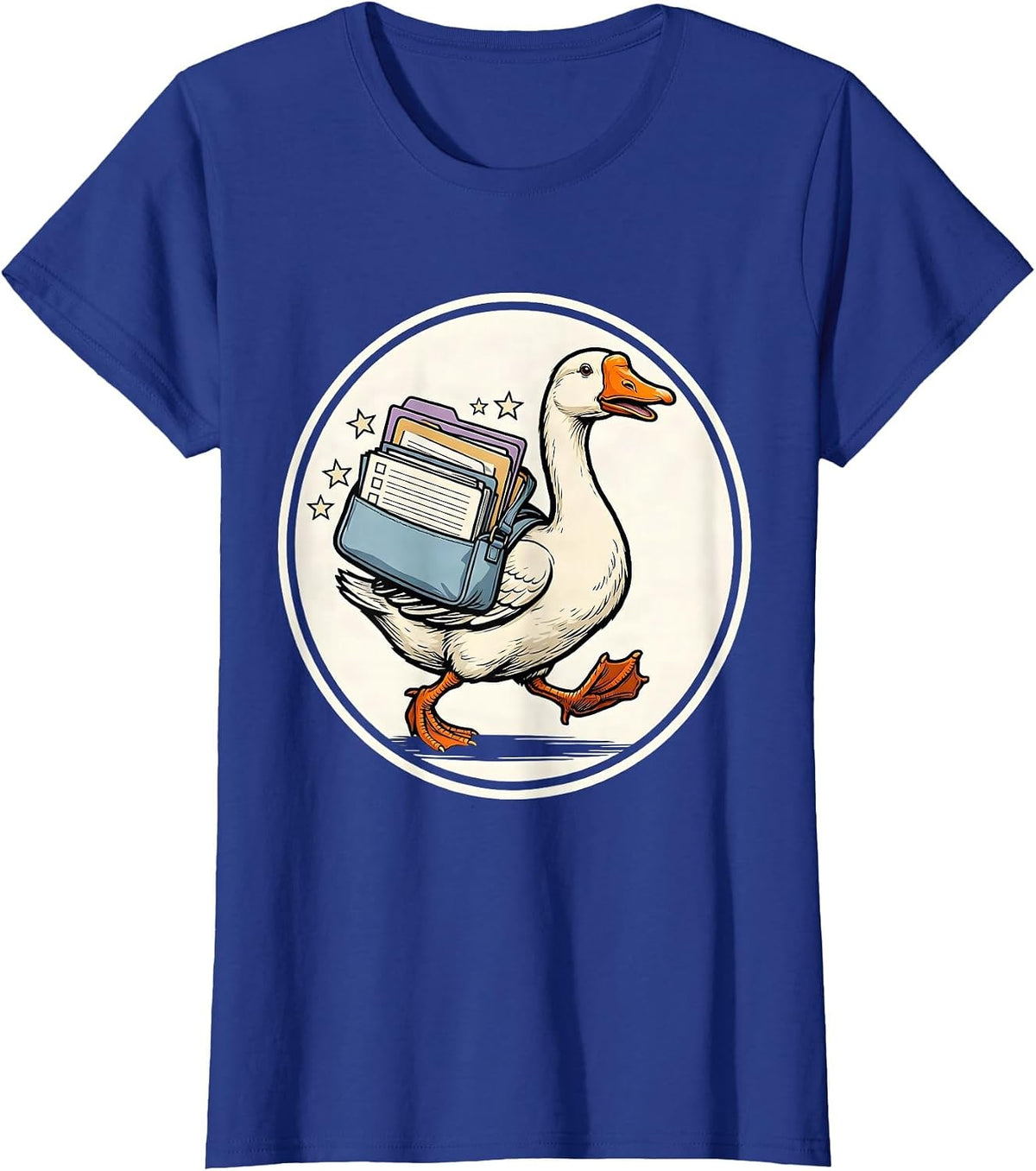 Women's Silly Goose SPED Teacher Support Humor T-Shirt - Royal Blue