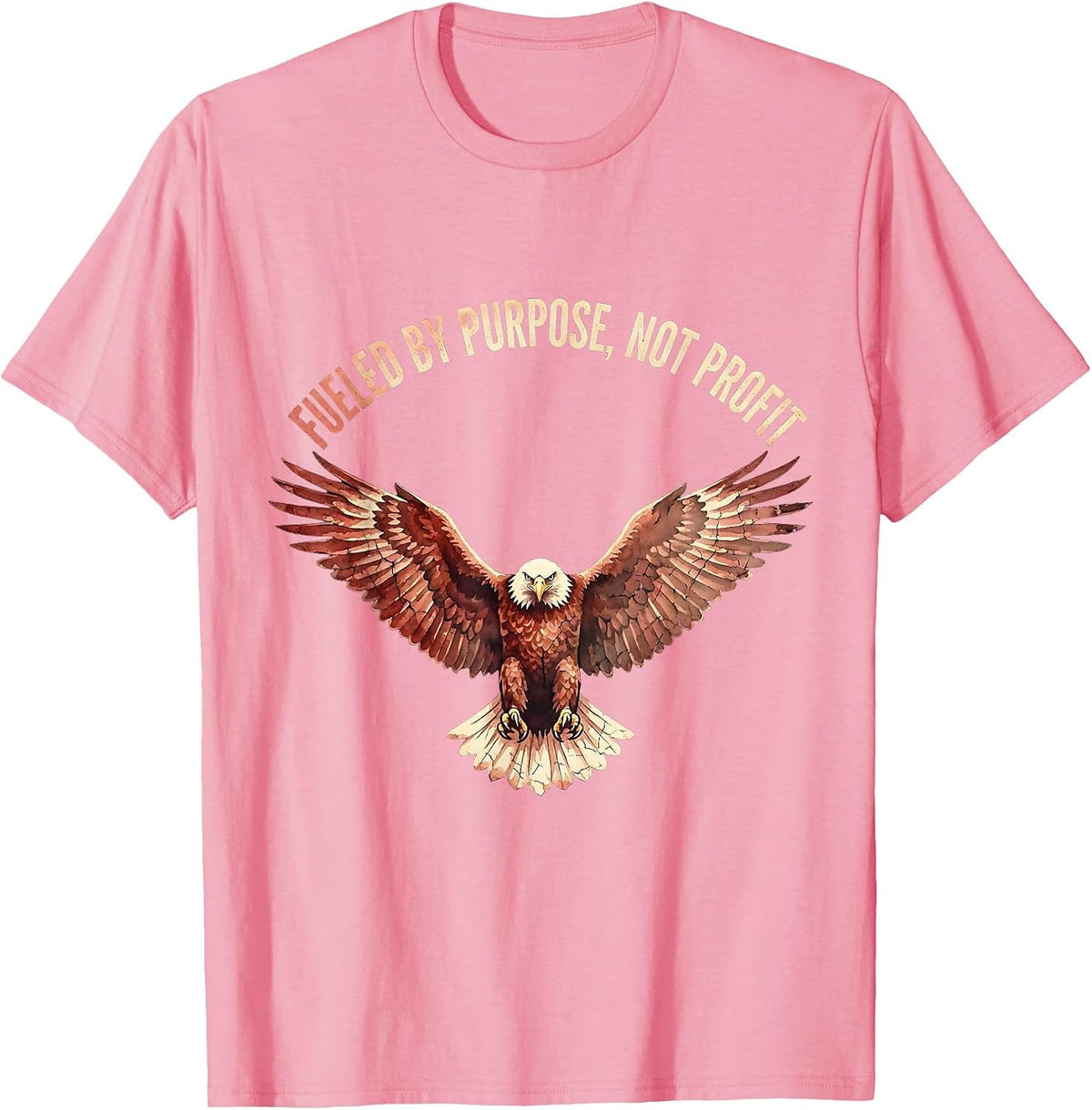 Fueled By Purpose Not Profit Social Worker Design T-Shirt - Pink