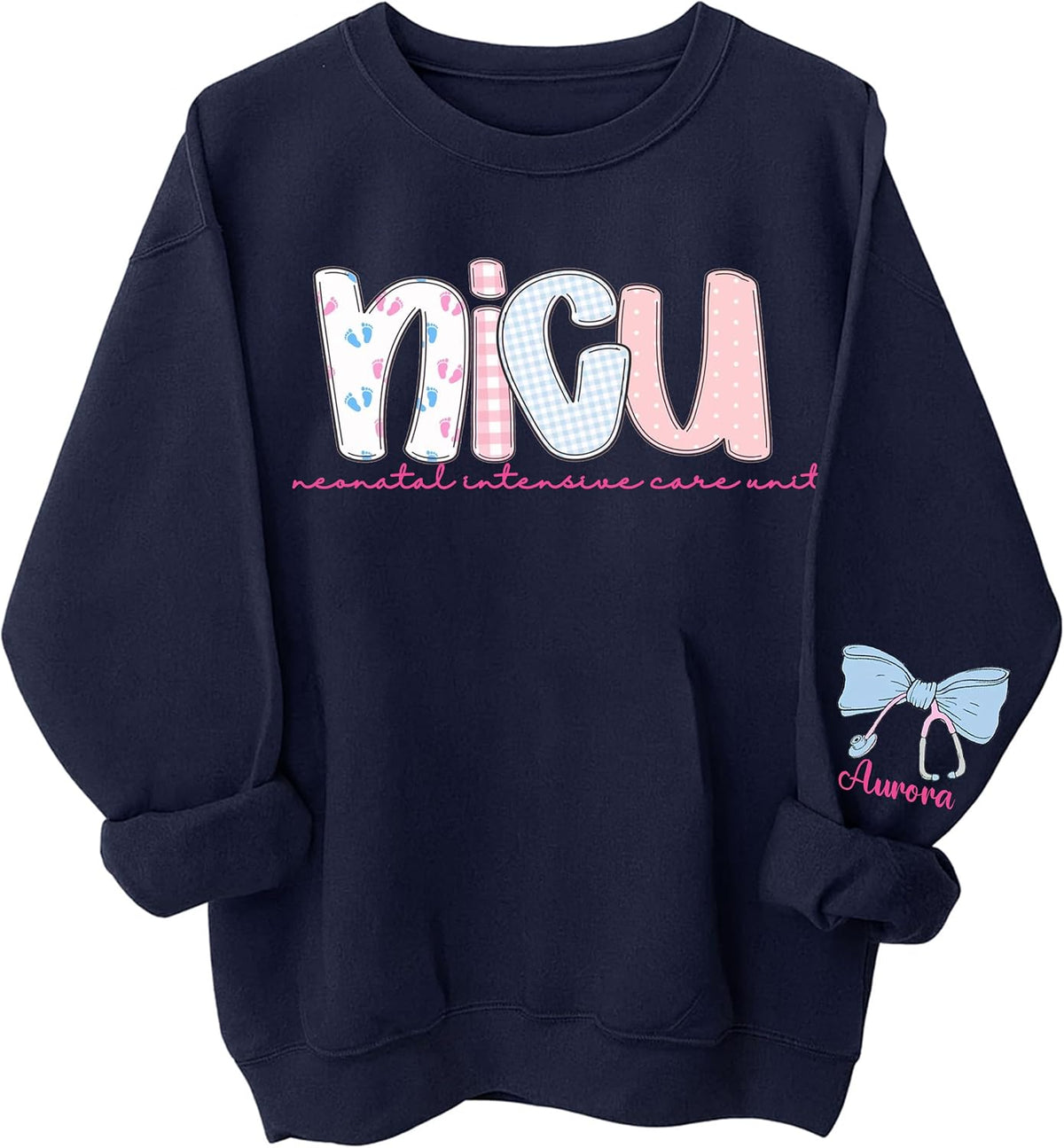 Custom NICU Nurse Sweatshirt, NICU Nurse Appreciation, Baby Nursing Shirt, Neonatal Nurses Clothing, Nursing School Student