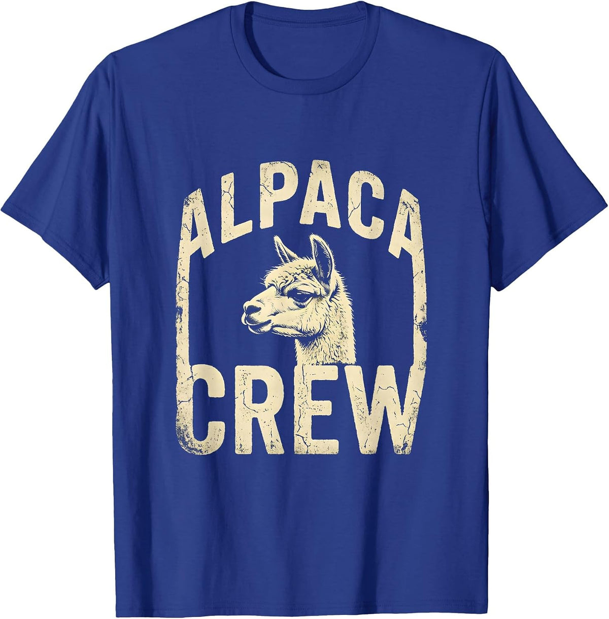 Alpaca Crew Boho Western Mono Animal Lover Gift T-Shirt - Royal Blue