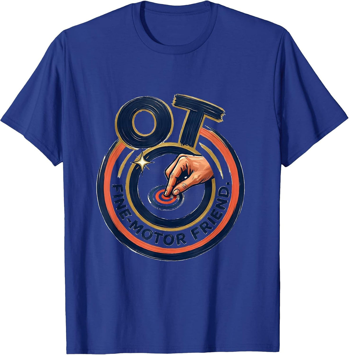 Men's OT Fine-Motor Friend Occupational Therapy Professional Pride T-Shirt - Royal Blue