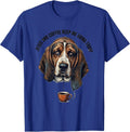 Jesus And Coffee Keep Me Going Today Funny Christian Basset T-Shirt - Royal Blue