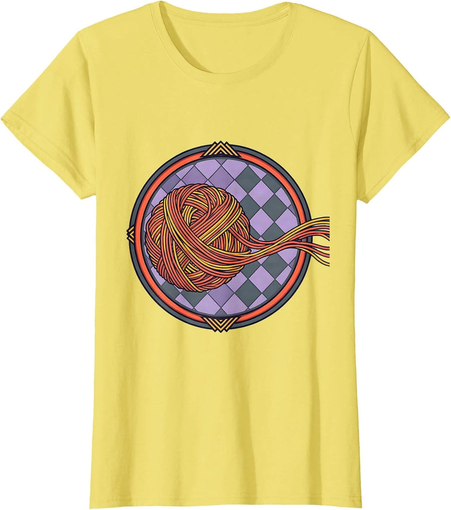 Women's Special Education Yarn Transformation Graphic Tee T-Shirt - Lemon Yellow