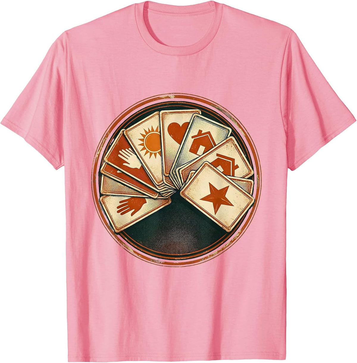 Men's Colorful Communication Symbol Cards SPED Teacher T-Shirt - Pink