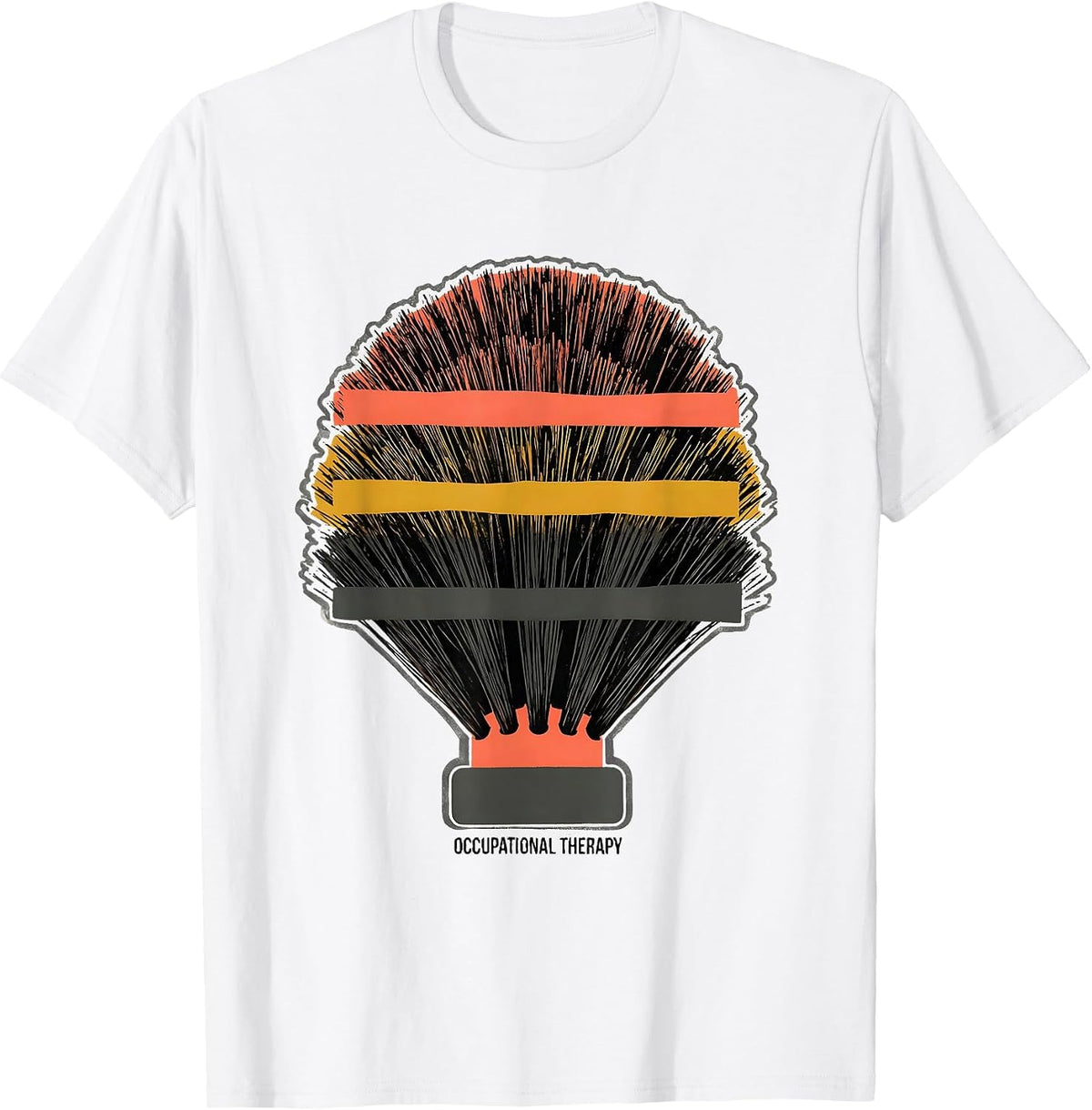 Men's Occupational Therapy Retro Screenprint OT Month Gift T-Shirt - White