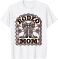 Men's Rodeo Mom Lace Cutwork Coquette Cowgirl Birthday Party T-Shirt - White