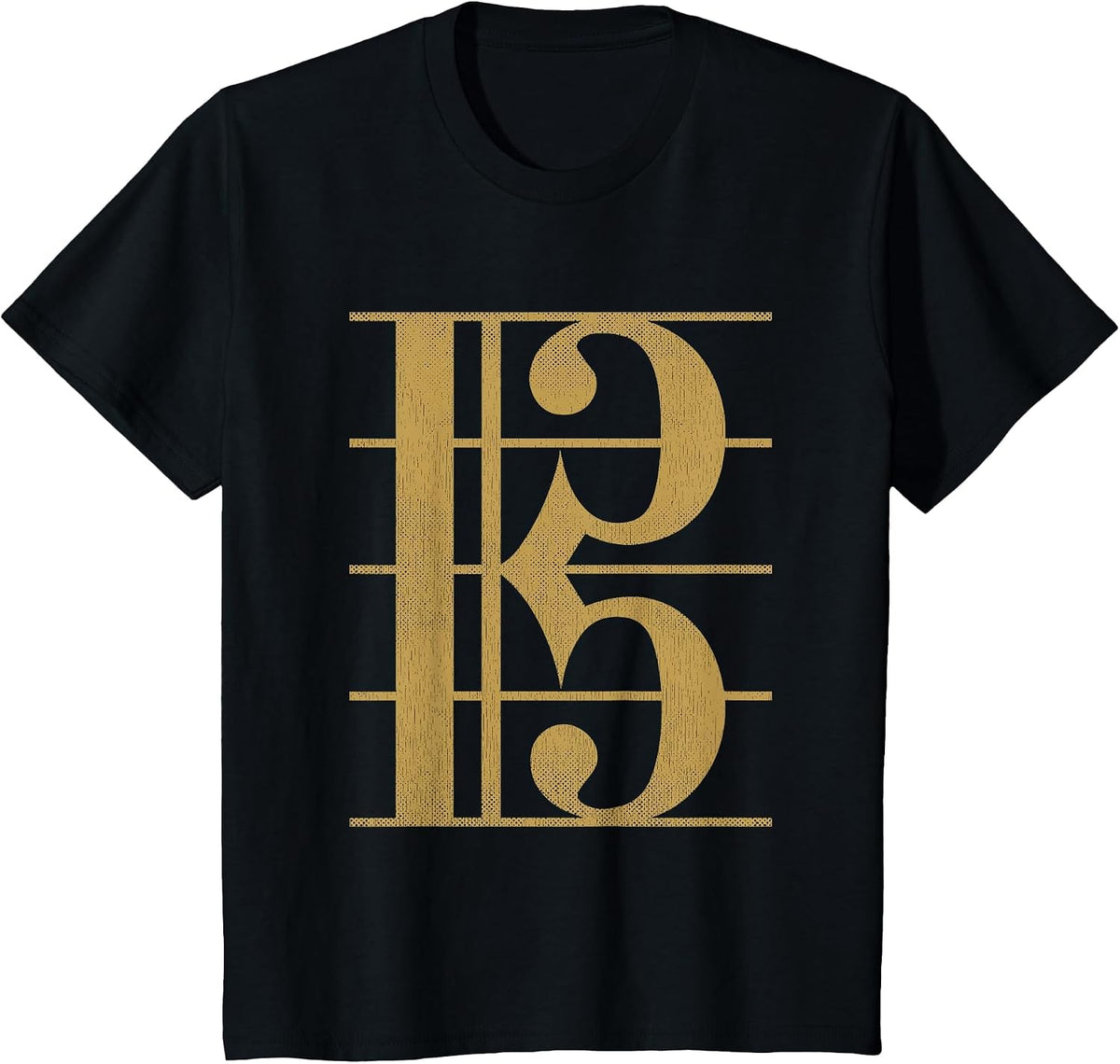 Musician Graphic Clothing Classical Music Altschlüssel T-Shirt - Black