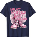 I'm Not Most Girl I'm A Veteran Veterans Day Independence T-Shirt - Navy Blue