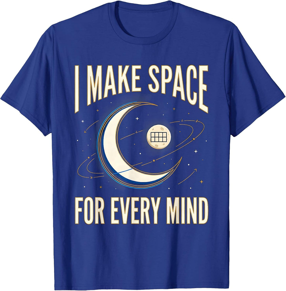 Men's I Make Space For Every Mind Cosmic Special Education Teacher T-Shirt - Royal Blue