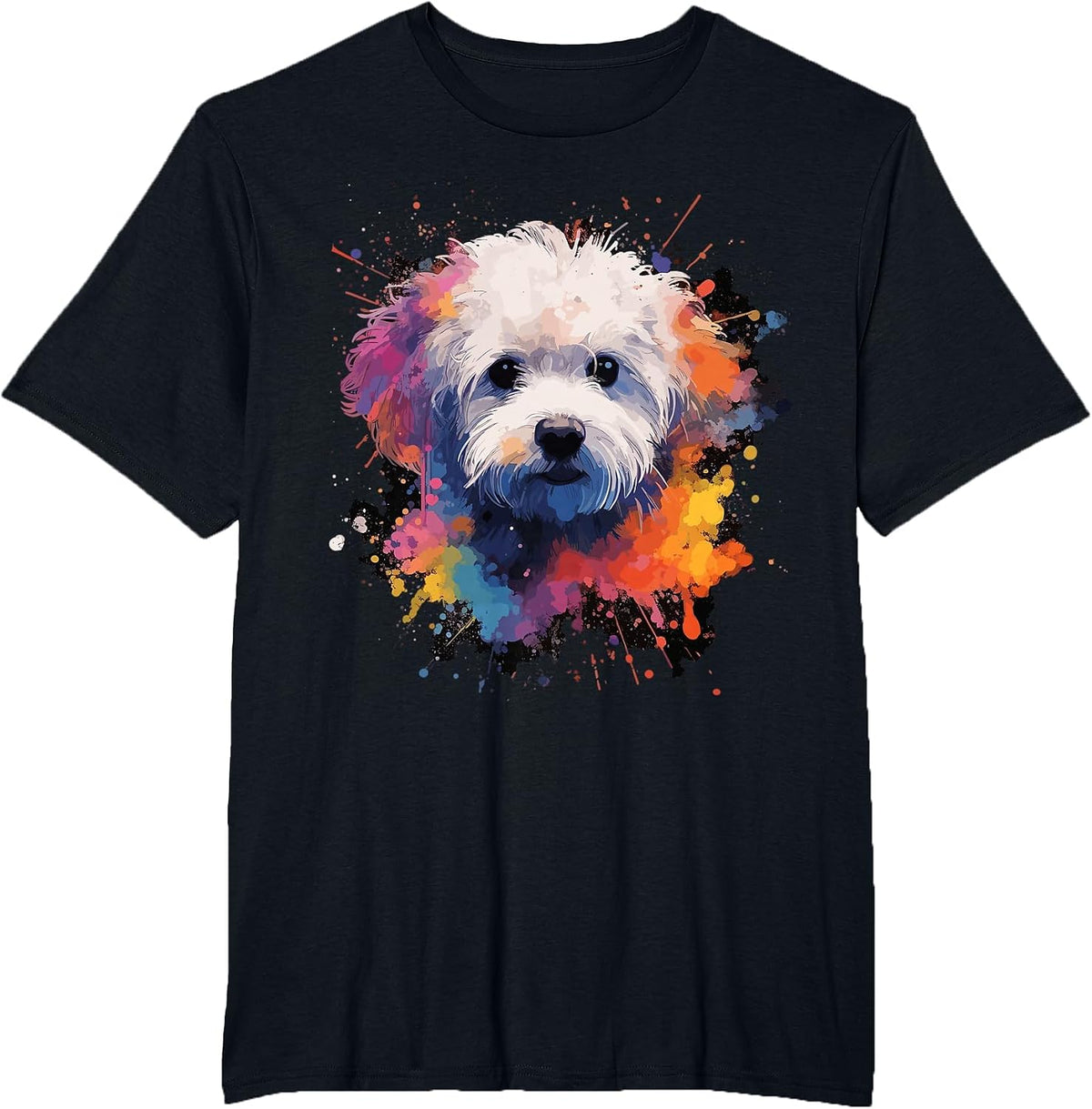 Bichon Frise Dog T-Shirt - Black