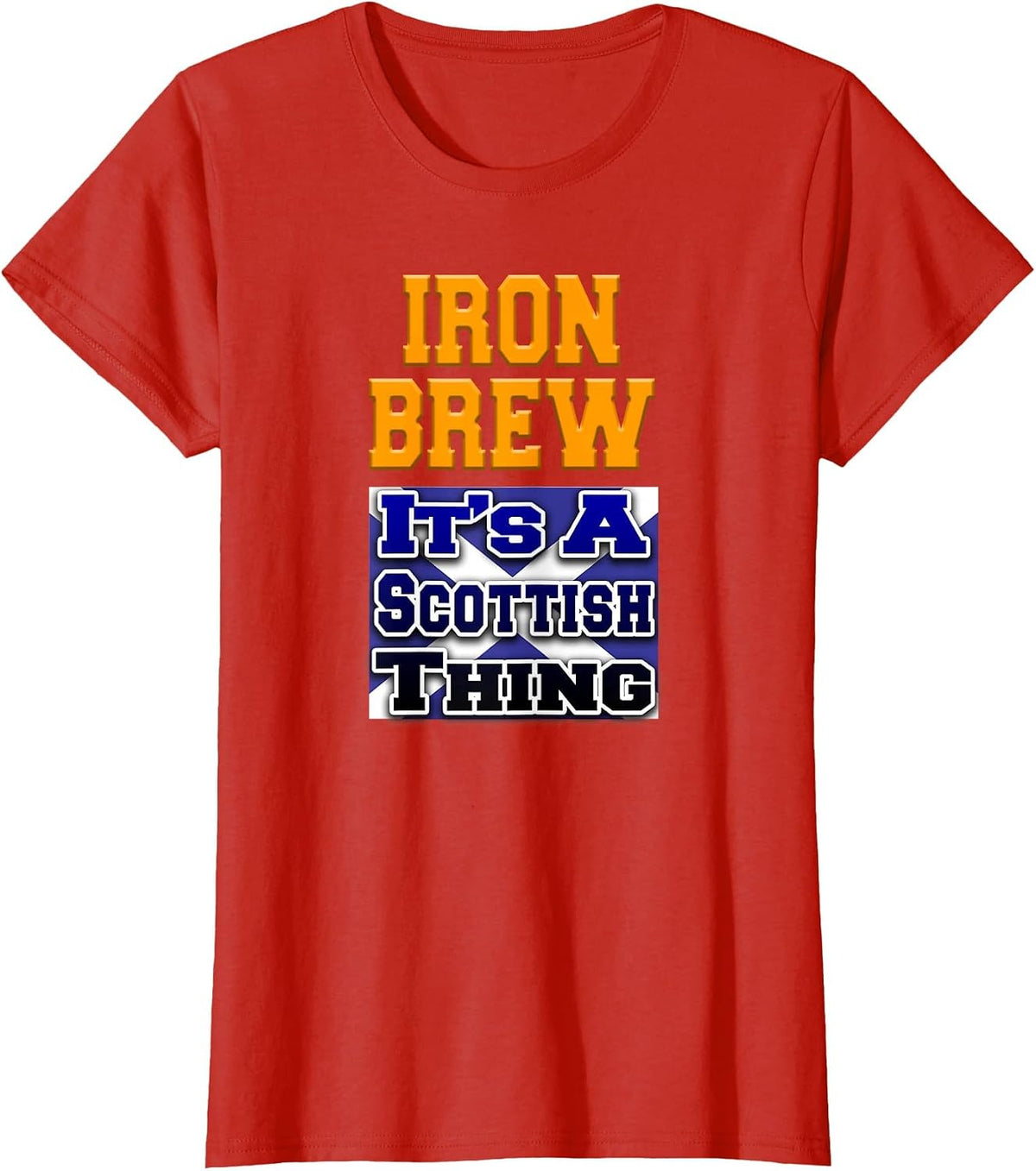 Iron Brew A Scottish Thing Scotland Soda Can T-Shirt - Red