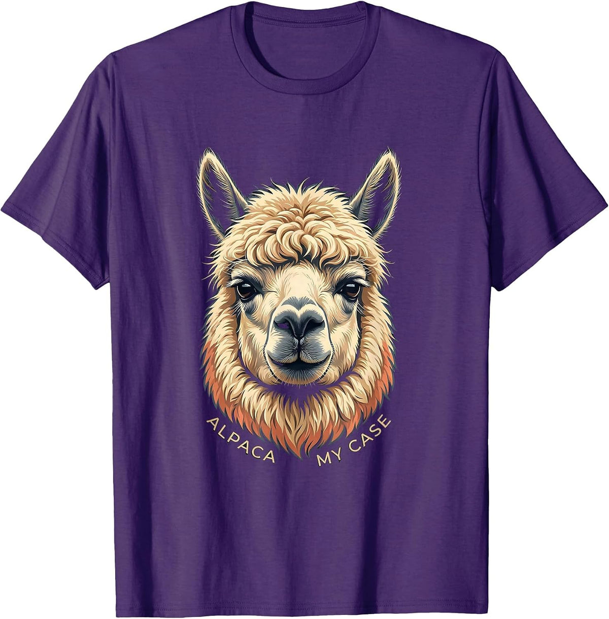 Men's Alpaca My Case Funny Alpaca Lover Humor Men T-Shirt - Purple