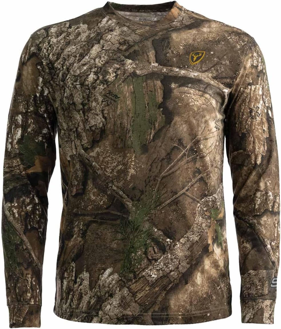 SCENTBLOCKER Fused Cotton Lightweight Long Sleeve Camo Hunting Shirt - Realtree Apx