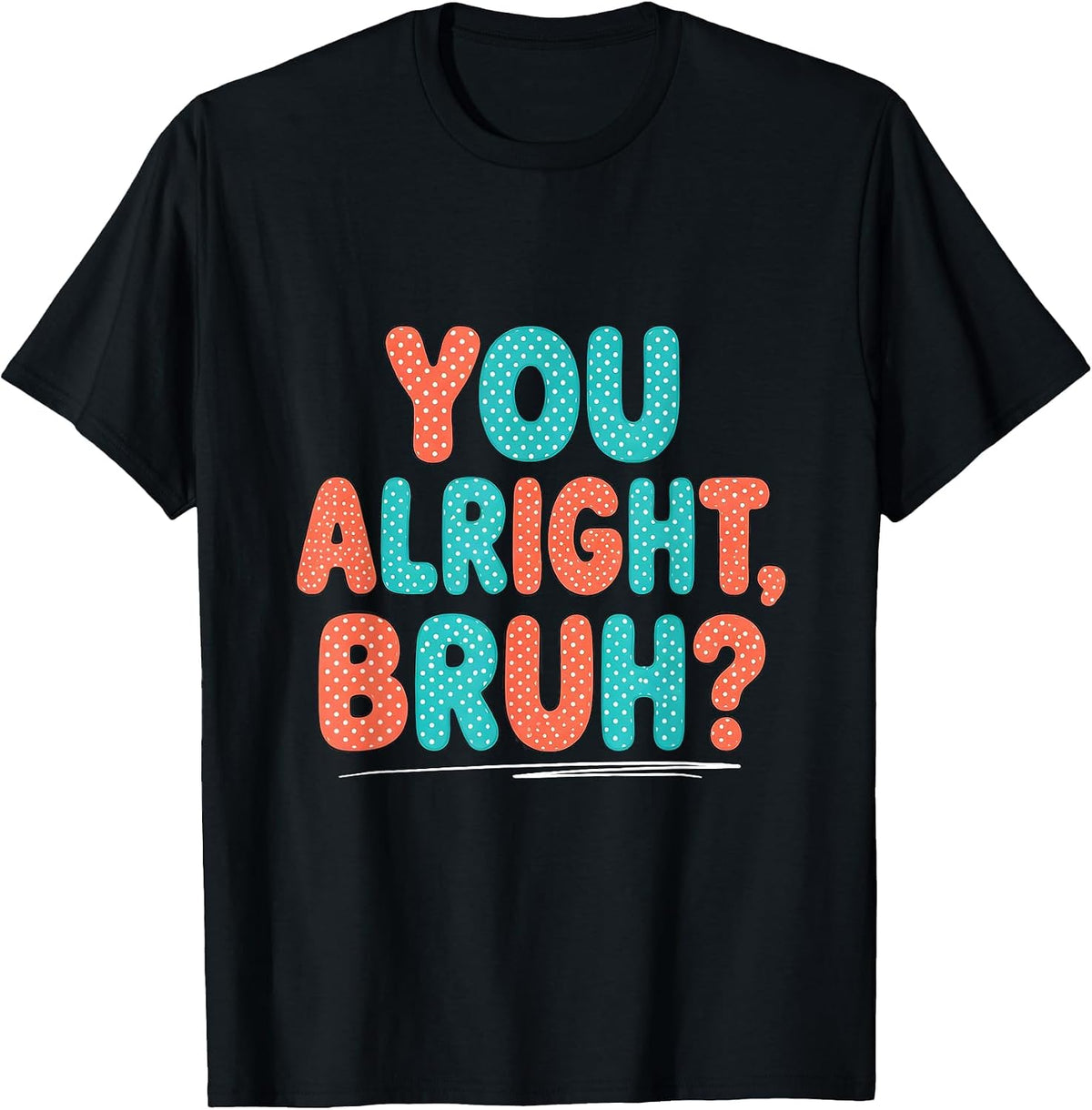 Men's You Alright, Bruh? Mental Health Counselor Therapist T-Shirt - Black