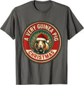 A Very Guinea Pig Christmas Funny Santa Hat Pet Lover Gift T-Shirt - Asphalt Grey