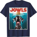 Great Dane Jowls, Paws Harlequin, Blue Eye, Dog Mom, Dog Dad T-Shirt - Navy Blue