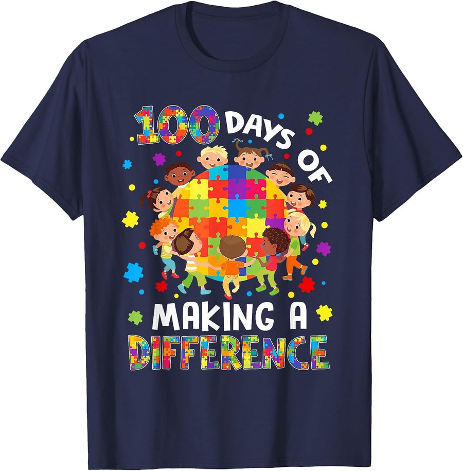 Autism Awareness T-Shirt - Navy Blue