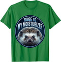 Men's Rage Is My Moisturizer Sarcastic Animal Meme Humor T-Shirt - Kelly Green
