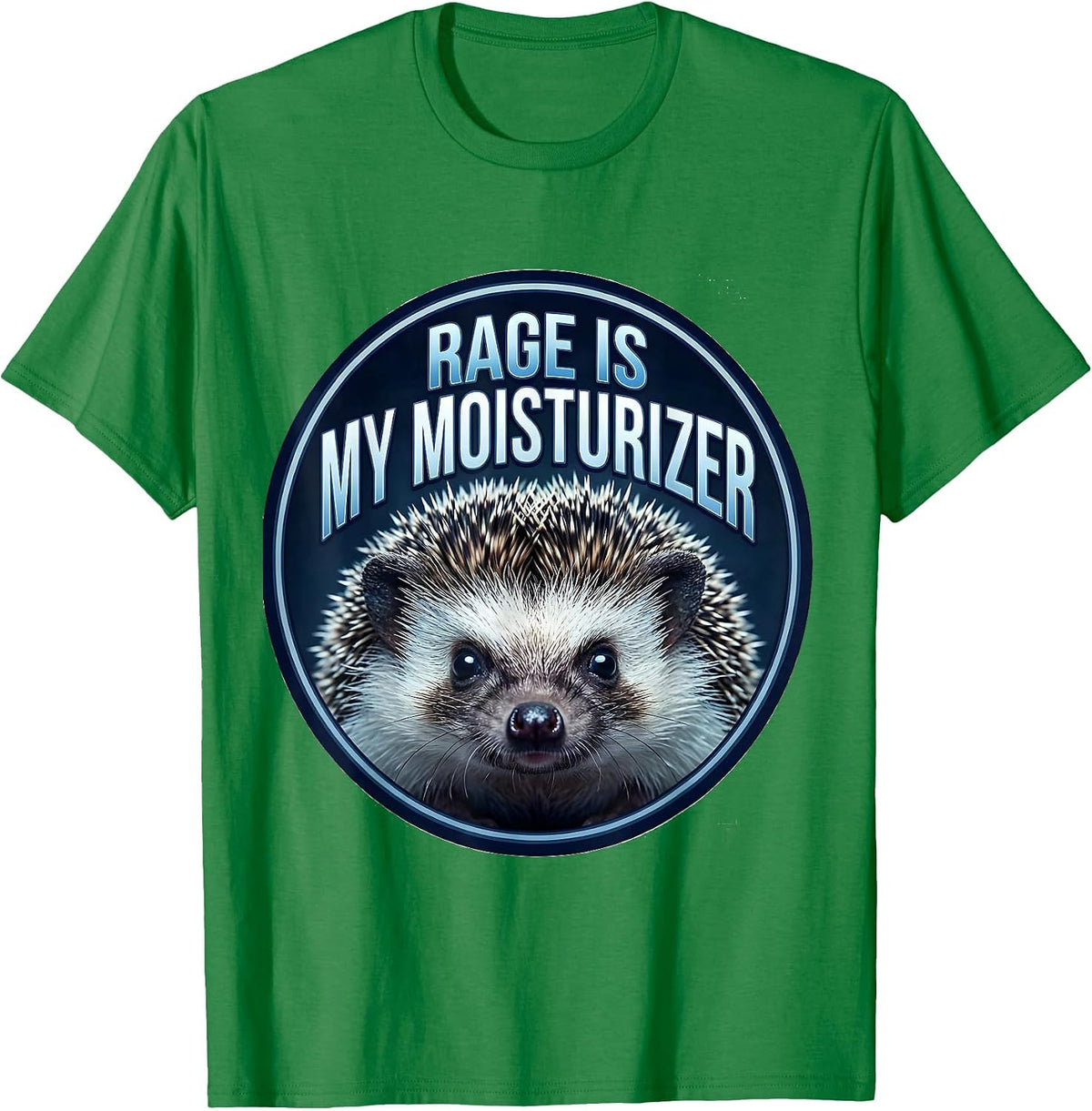 Men's Rage Is My Moisturizer Sarcastic Animal Meme Humor T-Shirt - Kelly Green