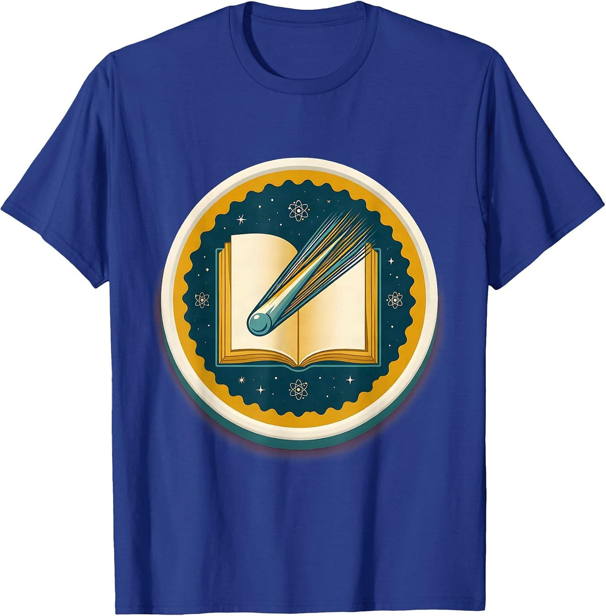 Support Your Local Library Shooting Star Storybook T-Shirt - Royal Blue