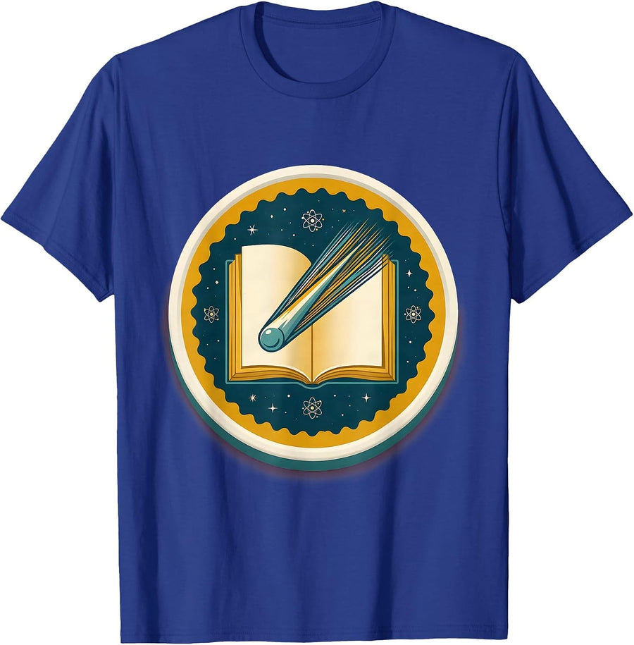 Support Your Local Library Shooting Star Storybook T-Shirt - Royal Blue