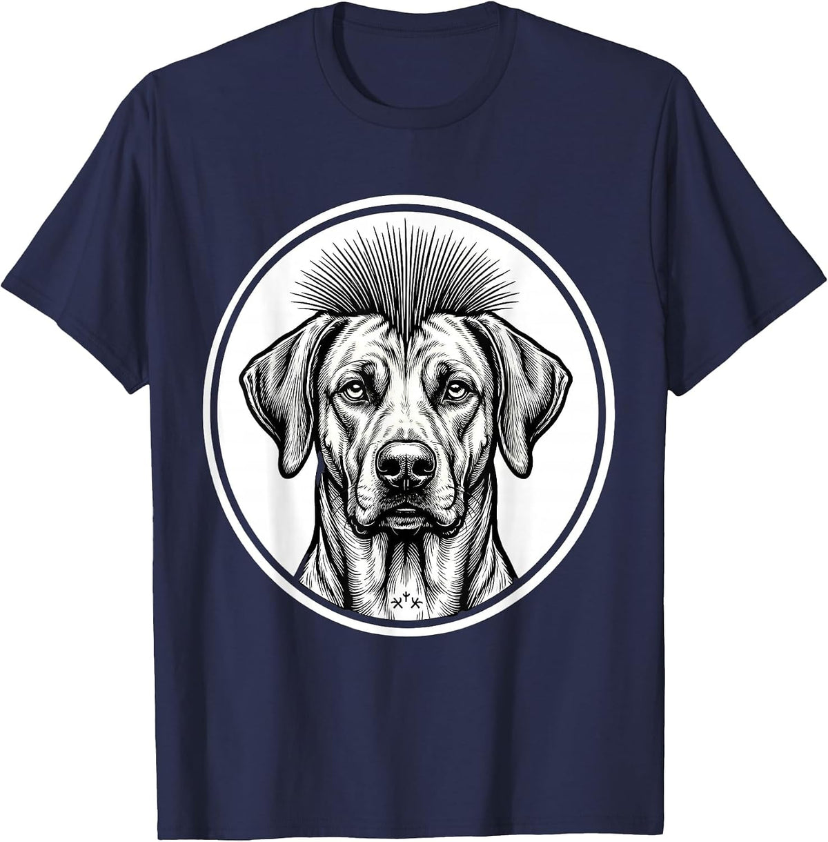 Rhodesian Ridgeback Dog Meme Humor Breed Lover T-Shirt - Navy Blue