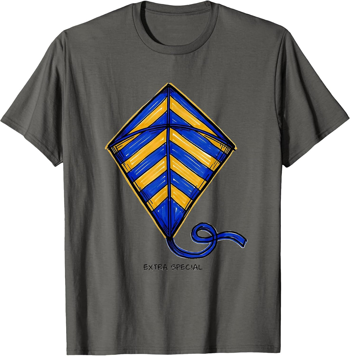Men's Extra Special Heartfelt Down Syndrome Awareness Family T-Shirt - Asphalt Grey