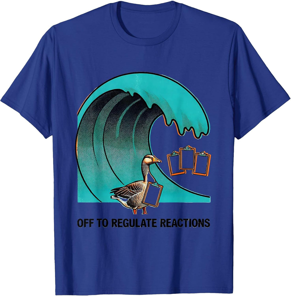 Off To Regulate Reactions Funny Mental Health Counselor T-Shirt - Royal Blue
