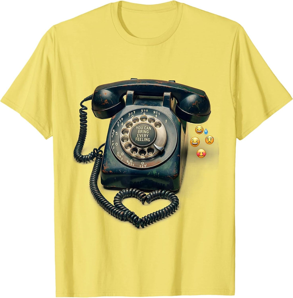 Men's You Can Bring Every Feeling Vintage Mental Health Counselor T-Shirt - Lemon Yellow