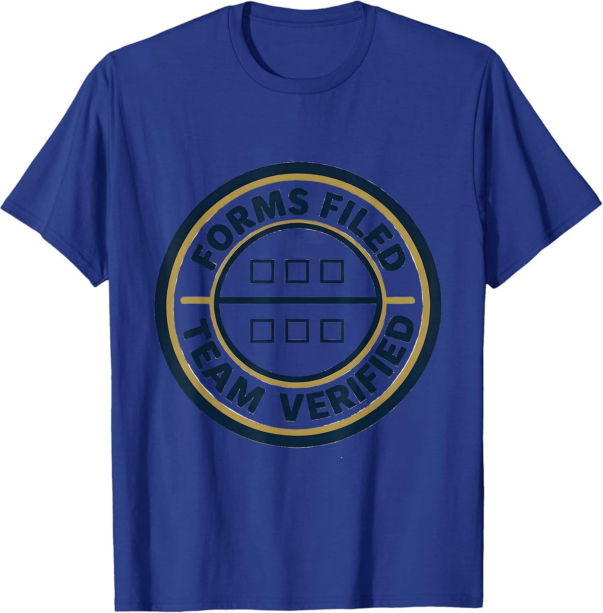 Men's Forms Filed Team Verified Special Education Teacher Squad T-Shirt - Royal Blue