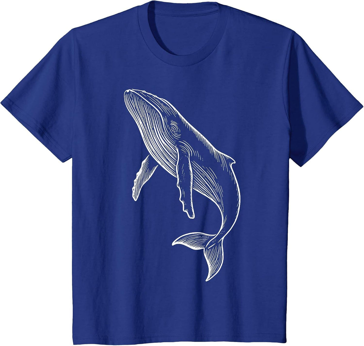 Humpback Whale T-Shirt - Royal Blue