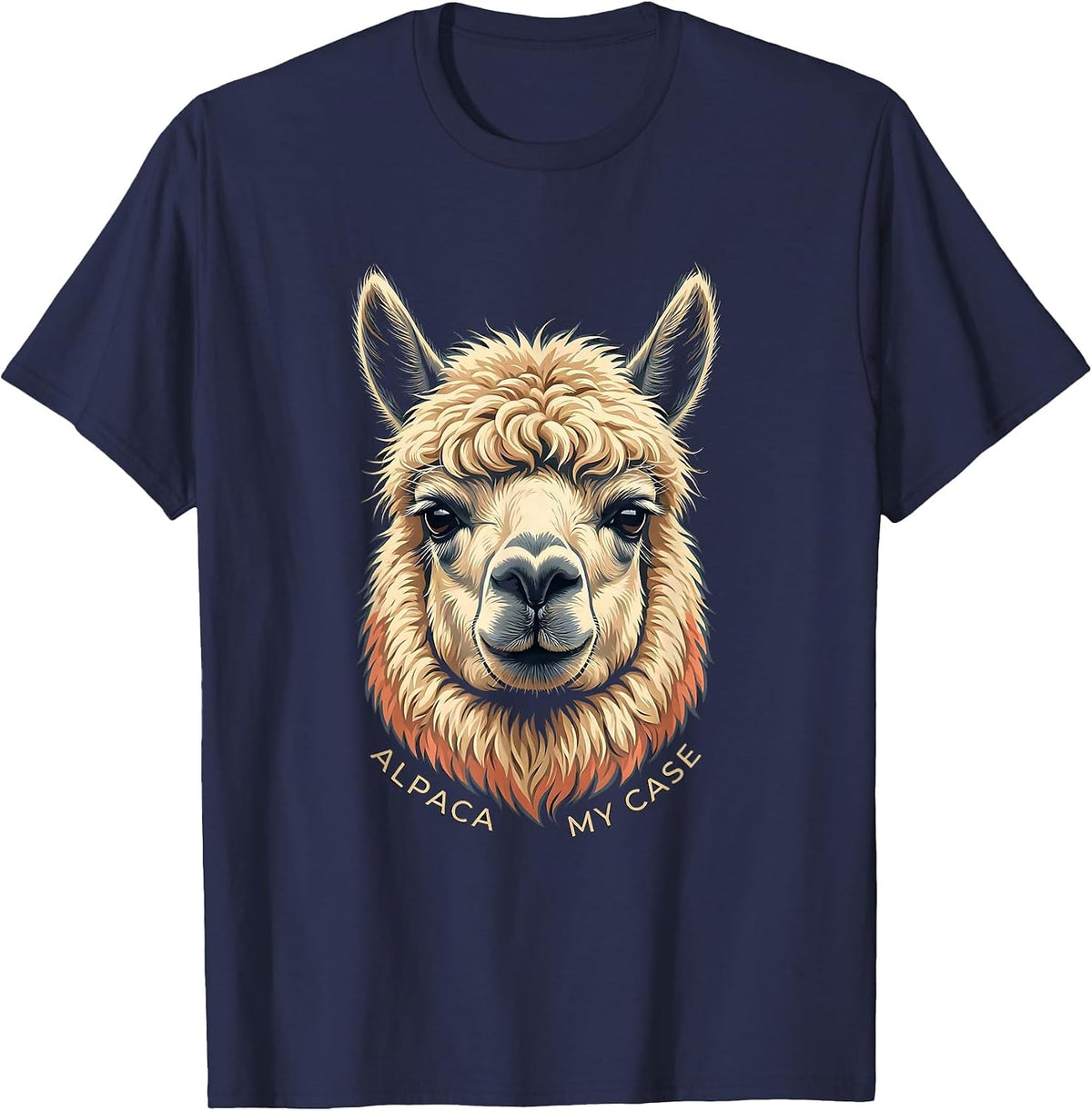 Men's Alpaca My Case Funny Alpaca Lover Humor Men T-Shirt - Navy Blue