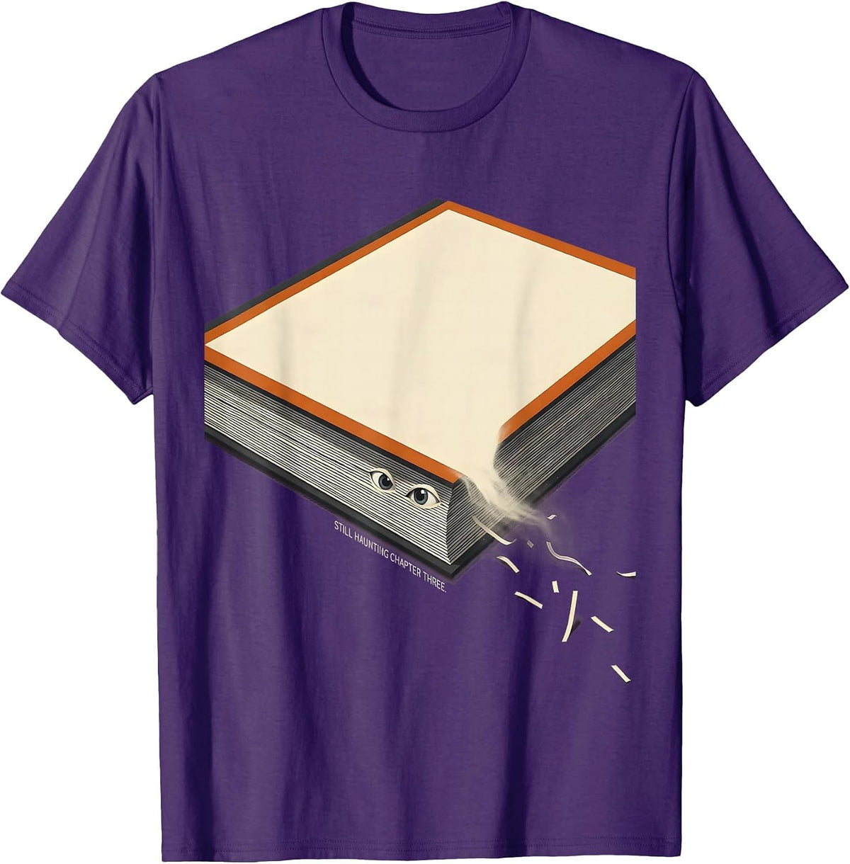 Still Haunting Chapter Three Editorial Conceptual Bookish T-Shirt - Purple