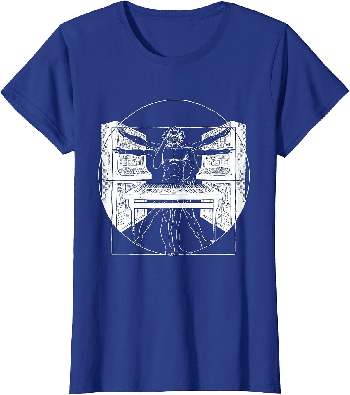 Synthesizer Synth Techno Music Cool Synthesizer T-Shirt - Royal Blue