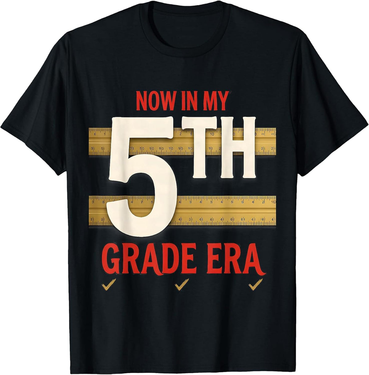 Men's Now In My Fifth Grade Era Girl Tie Dye Back to School T-Shirt - Black
